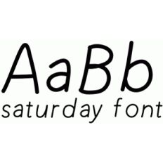 saturday font