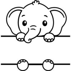 Elephant Split Monogram