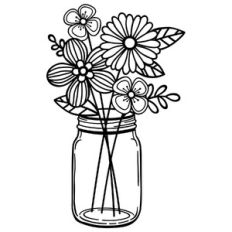 mason jar bouquet - larger