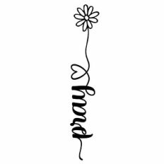 Pray Floral Word