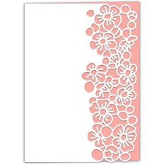 Apple Blossom Lace Edged Card