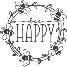 Bee Happy Wreath