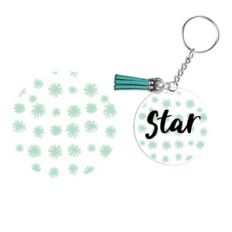 Round Circle star Pattern, Keychain Patterns