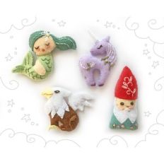 Mythical Creatures 1 felt sewing pattern