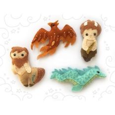 Mythical Creatures 3 felt sewing pattern