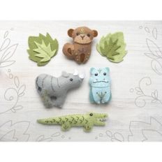 Safari Jungle 2 felt animals sewing pattern