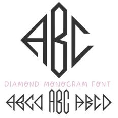 BFC Diamond Monogram Font