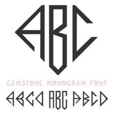 BFC Gemstone Monogram Font
