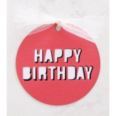 happy birthday gift tag