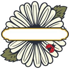 Pretty Daisy Ladybug Sign