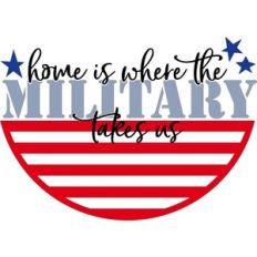 Home Is Where The Military Takes Us - Round Design