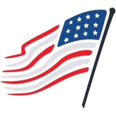 Wavy American Flag