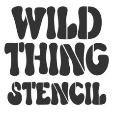 BFC Wild Thing Stencil Retro Font