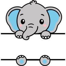 Elephant Split Monogram