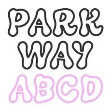 BFC Parkway Retro Outline Font