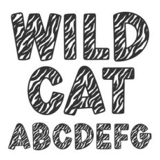 BFC Wild Cat Tiger Stripes Font
