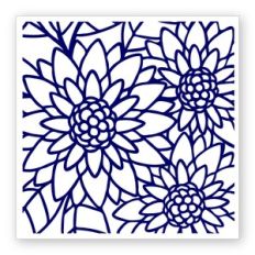 Inspired by daisies - 5" square card artwork