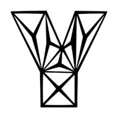 Letter Y low poly