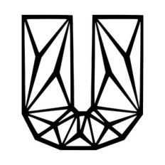 Letter U low poly