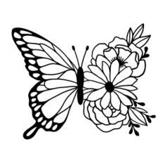 Floral butterfly