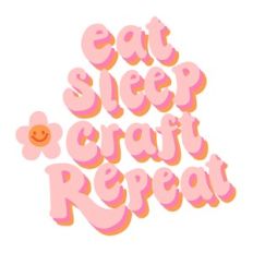 Eat Sleep Craft Repeat Badge