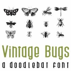 Vintage Bugs Doodlebat Font