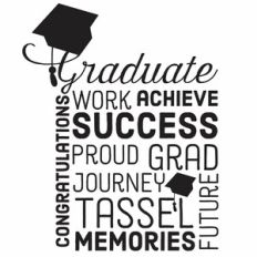 Graduate Wall Art Word Art Subway Art