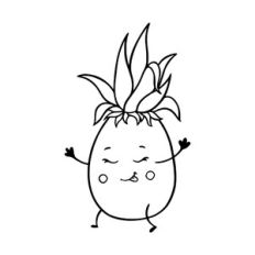 Funny pineapple