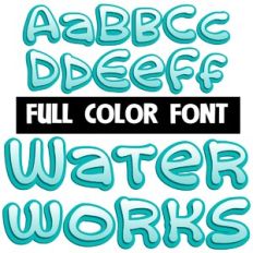 Waterworks Color Font