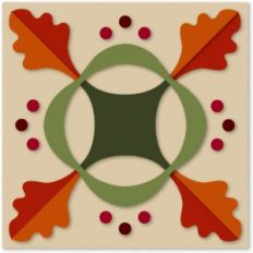 oak leaf quilt block