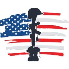 Soldier Memorial American Flag