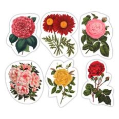 Vintage Flower Stickers