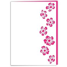 Apple Blossom Cutout Edged Card