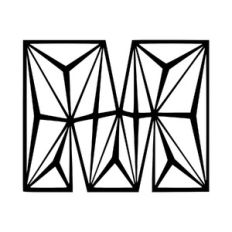 Letter M low poly