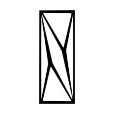 Letter I low poly