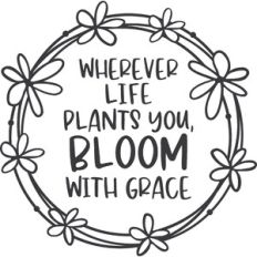 Bloom With Grace Floral Wreath
