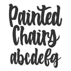BFC Painted Chairs Brush Cursive Font