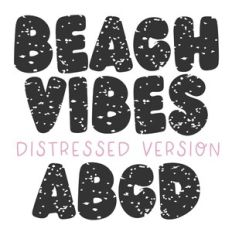 BFC Beach Vibes Distressed Summer Font