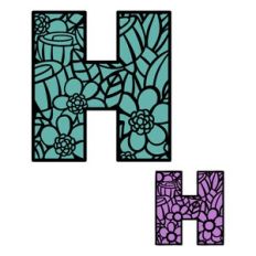 Floral Alphabet - Letter H