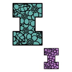 Floral Alphabet - Letter I