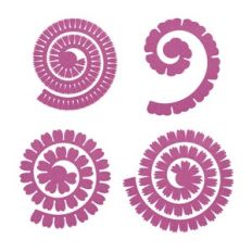 Rolled Flower, 3D Paper Flower Template bundle