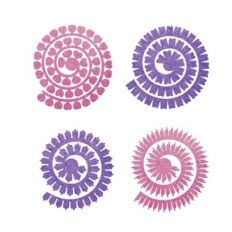 Rolled Flower, 3D Paper Flower Template bundle