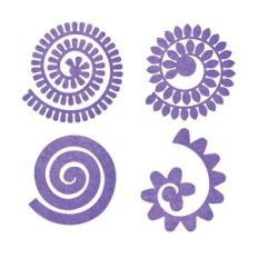 Rolled Flower, 3D Paper Flower Template bundle