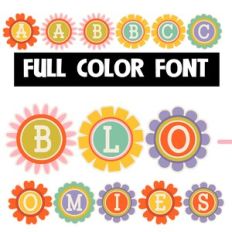 Bloomies Color Font
