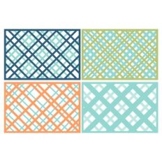 Plaid Card Mat Sets