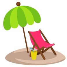 Beach Chair and Umbrella