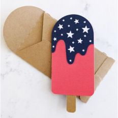 star popsicle card and envelope
