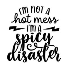 I'm Not A Hot Mess I'm A Spicy Disaster