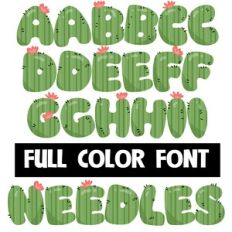 Needles Color Font
