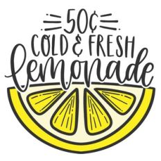 Fresh Lemonade Round Sign
